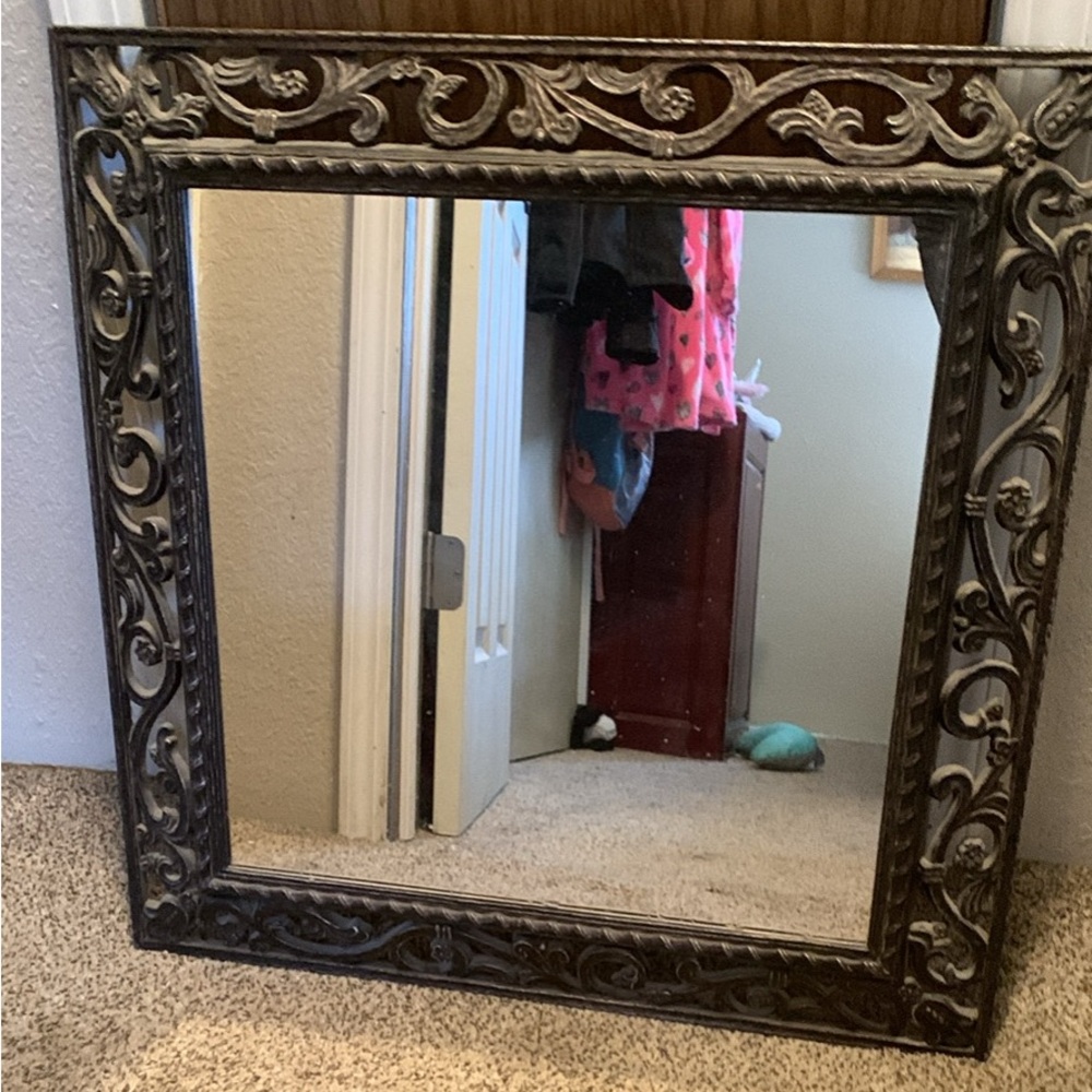Elegant Silver Wall Mirror